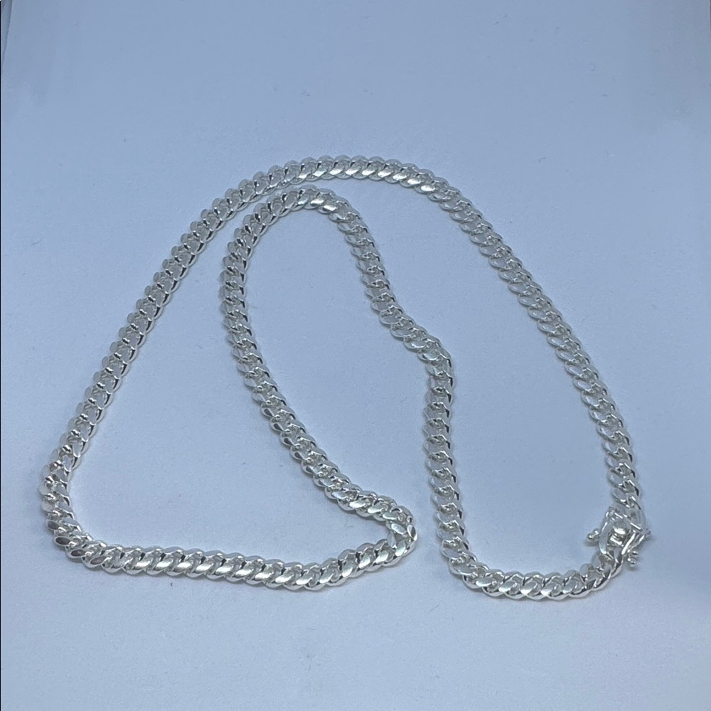 26” 6.8 mm 80 grams .925 Sterling Silver Miami Cuban